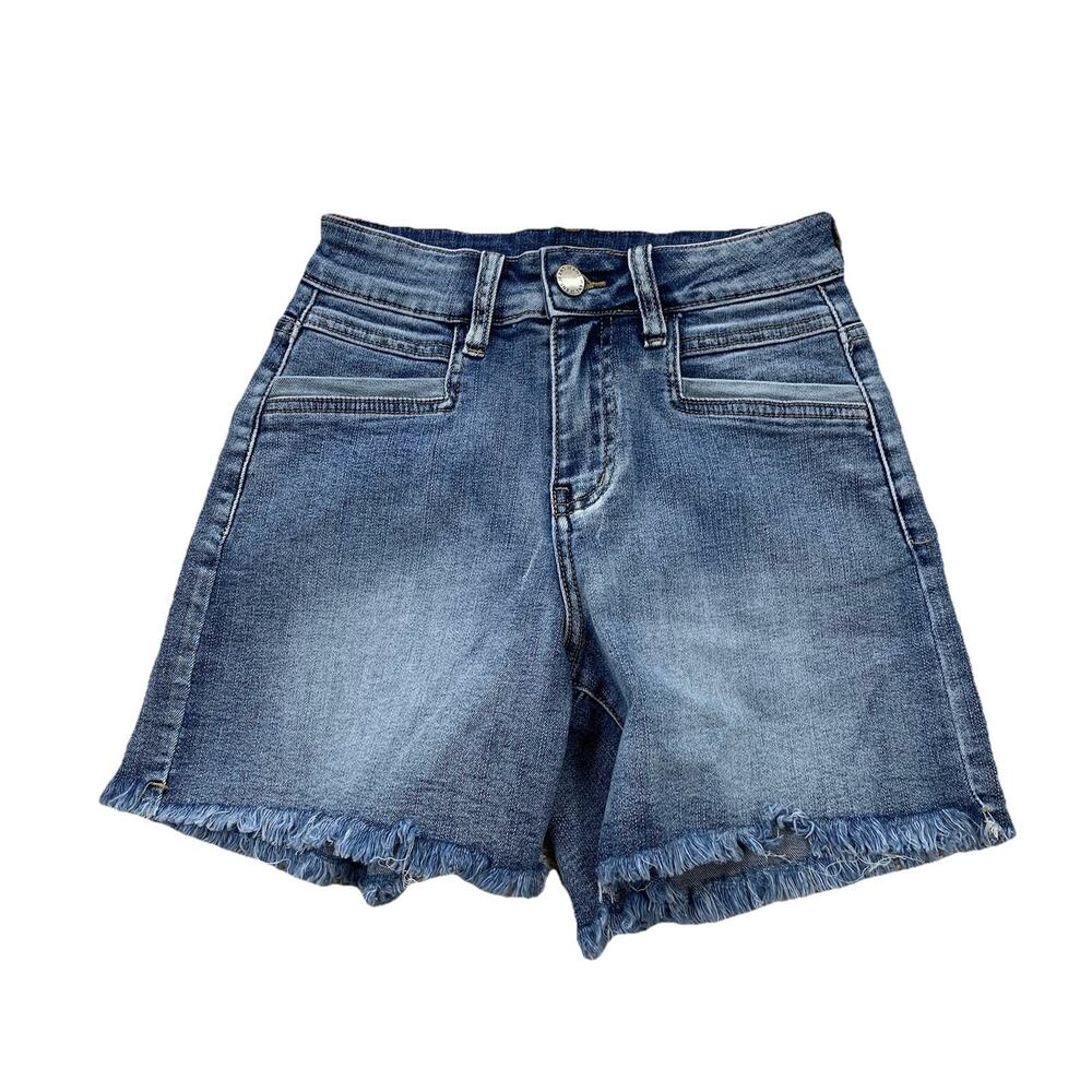Coco Carmen Shorts Small Stretch NEW Denim Blue Medium Wash 5" Inseam 17-12